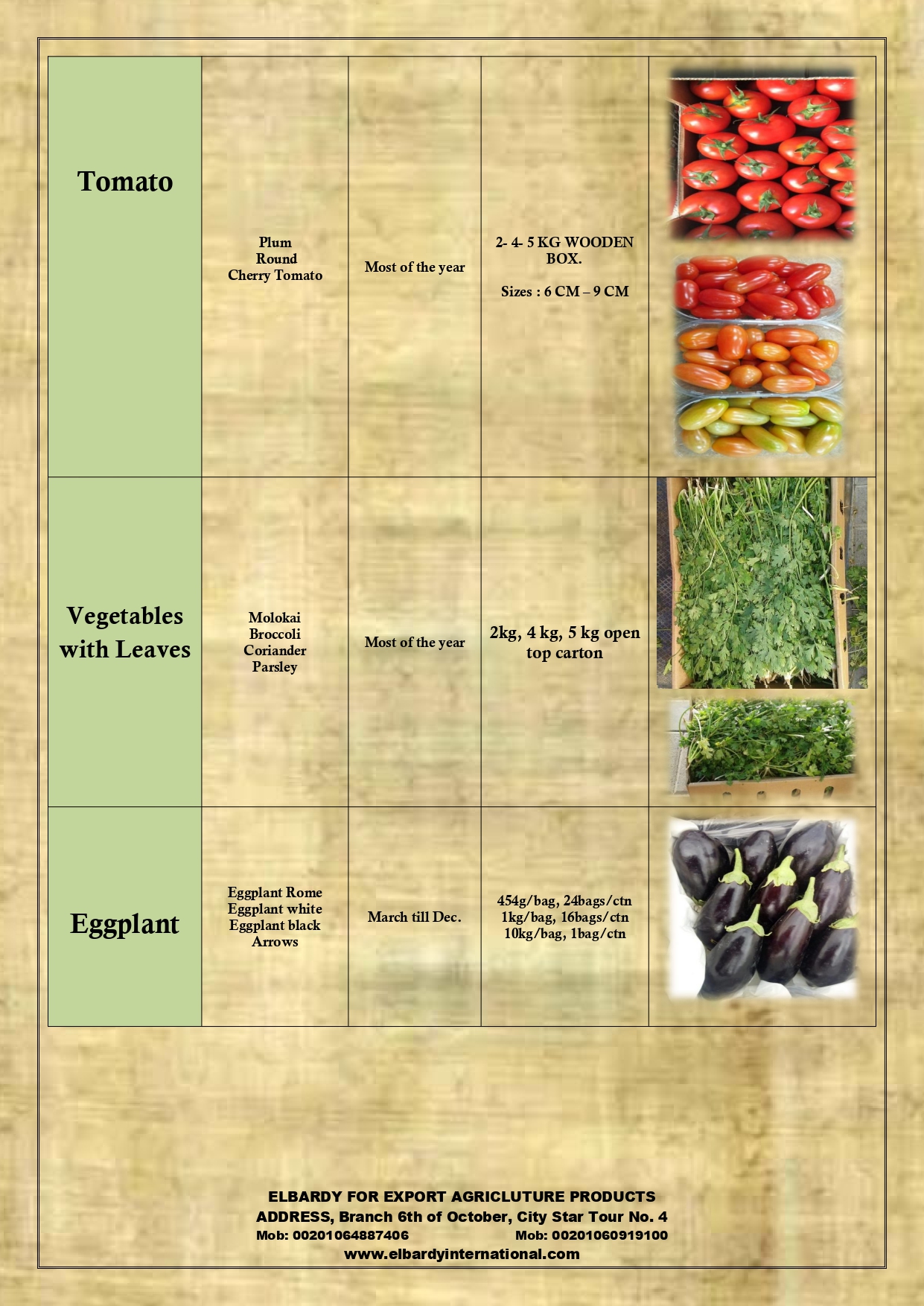 elbardy list vegetables list bage 7